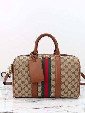Gucci Women Medium Ophidia Boston Bag